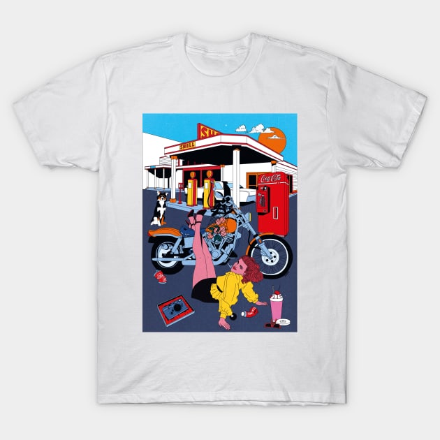 Retro American Mood T-Shirt by cosmoillustrator